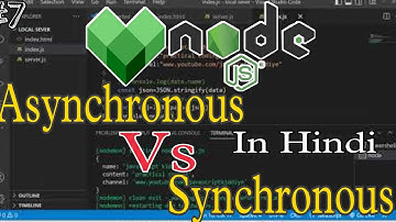🔴 Node.JS #7: Synchronous vs Asynchronous Programming in NODE JS in Hindi | Punjabi #2022