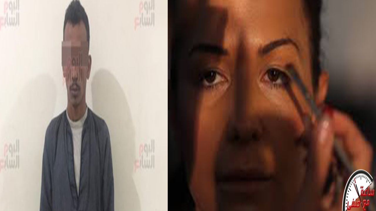 علشان امه بتحط الكحل فى عينها وتخرج شاهد ماذا فعل حسينى مع امه على السلم بكل قسوه