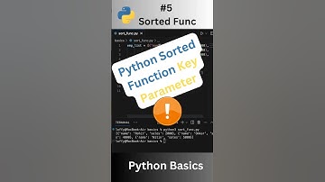 #05 | Python Sorted Function | Learn how to sort with a Key #shorts #python #programming #sorts