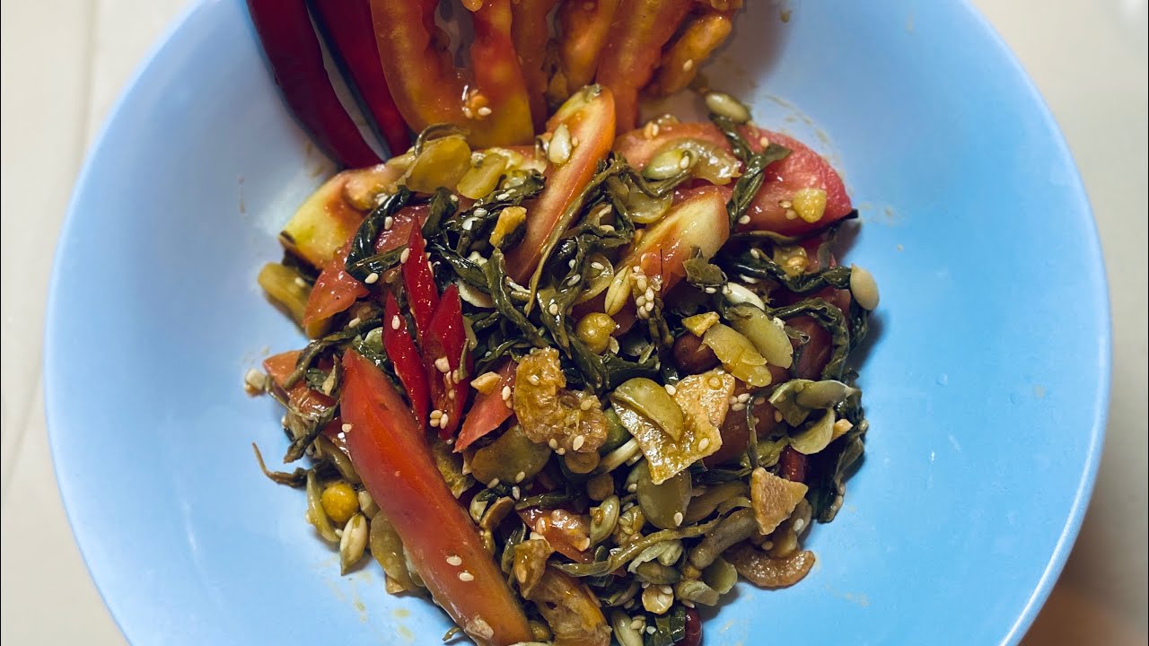 Tea Leaves Salad လက်ဖက်သုတ် YouTube