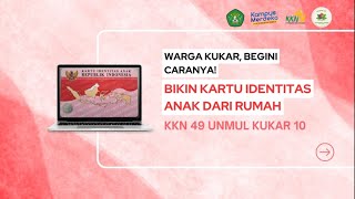 WARGA KUKAR HARUS TAU!!! CARA BIKIN KIA (Kartu Identitas Anak) SECARA ONLINE CUMA 3 MENIT!!