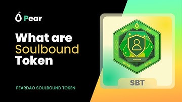 What are Soulbound token | PearDAO SBT