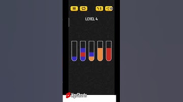 GAME WATER SORT PUZZLE Part 3 LEVEL 4 #SHORTS