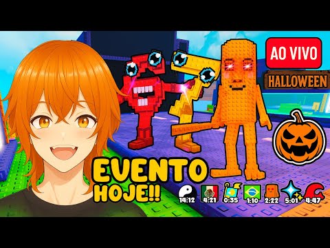 EVENTO PLANTAS VS BRAINROTS HOJE!! 🎃 💙 XD AO VIVO