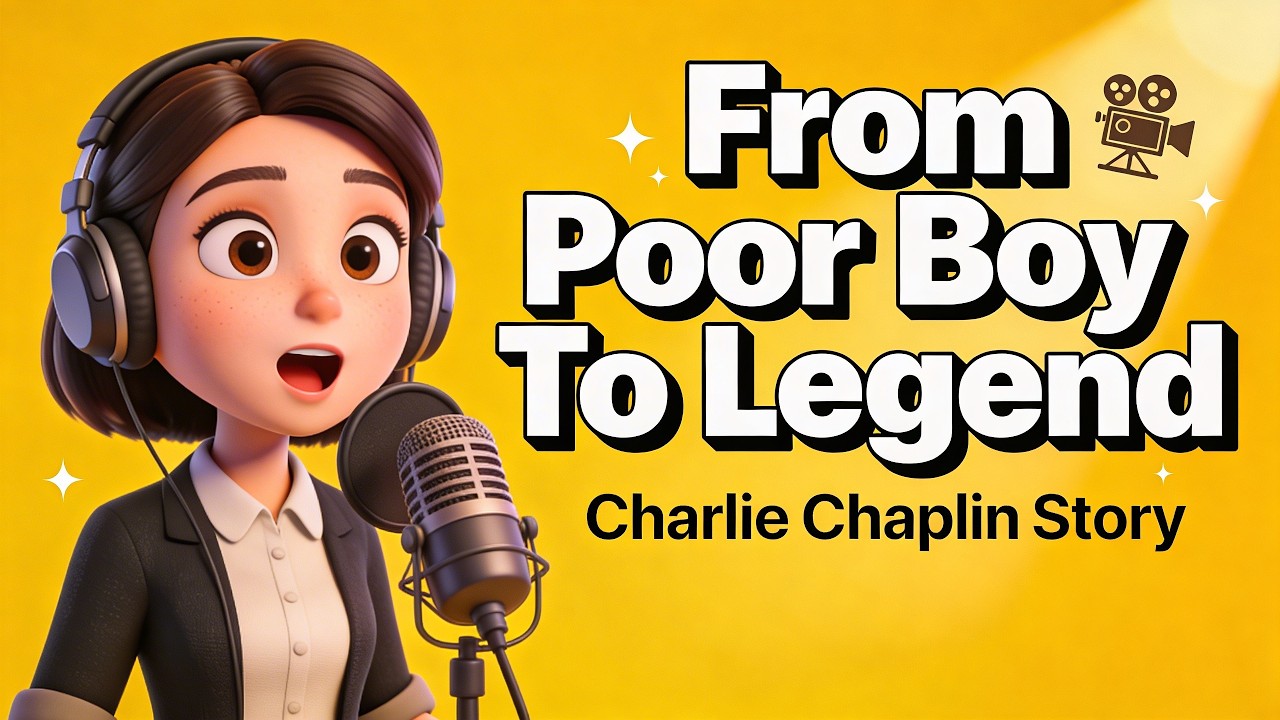 How a Homeless Boy Became a Legend | Charlie Chaplin Story (Shadowing Practice)