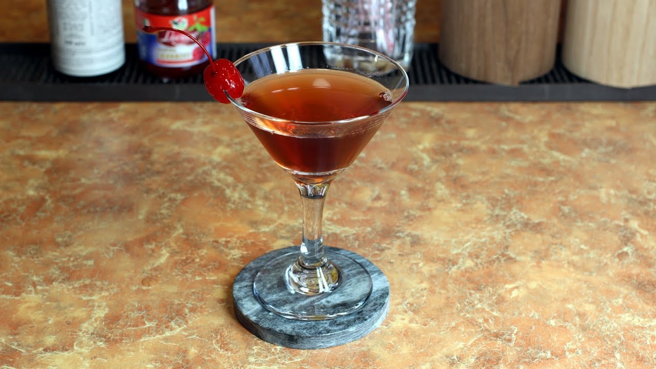 Коктейль Манхэттен (Manhattan) pецепт - YouTube