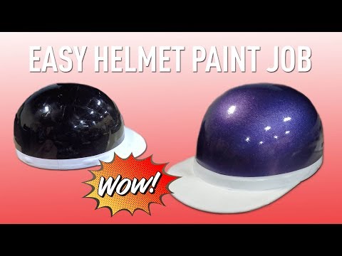 Candy Purple Drift Brain Bucket Paint Job