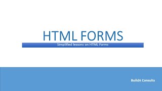 Lesson 2: Working With HTML Forms
