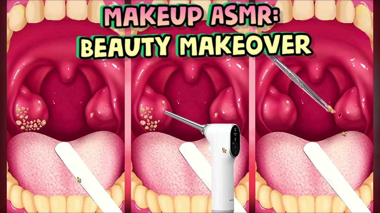 ГНОЙНЫЕ ПРОБКИ В ГОРЛЕ ∎ Makeup ASMR: Beauty Makeover #1