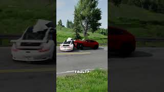 Chain Reaction Crash 🔥#BeamNGdrive #collision #physics #gaming