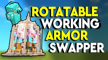 Rotatable Armor Swapper Minecraft Tutorial! - Java & Bedrock - MCPE!