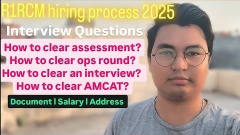 R1RCM hiring process 2025 ll All information about R1RCM interview questions ll