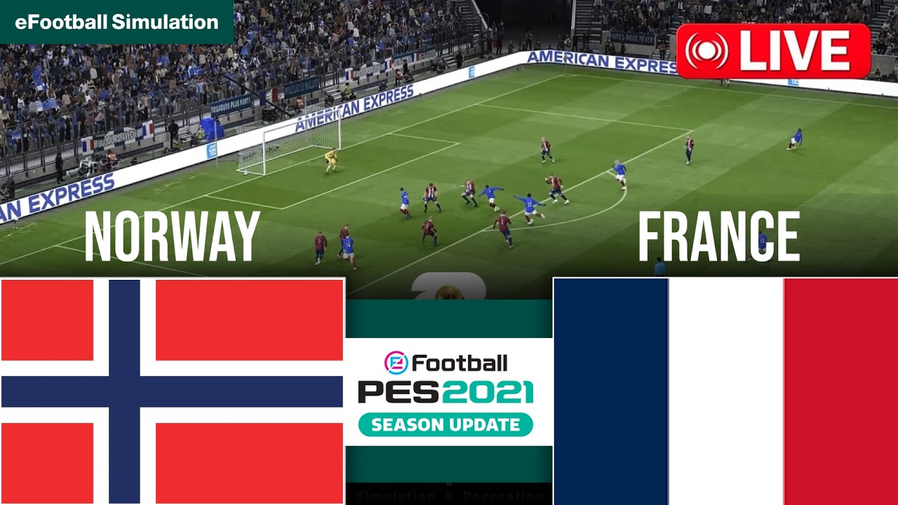 Norway vs France | FIFA World Cup - Round 3 - 2026 | PES 21 Video Game - Simulation