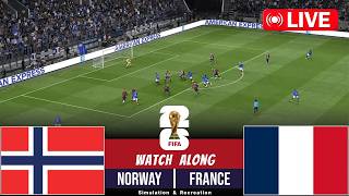 🔴 LIVE : Norway vs France | FIFA World Cup - Round 3 - 2026 | PES 21 Video Game - Simulation