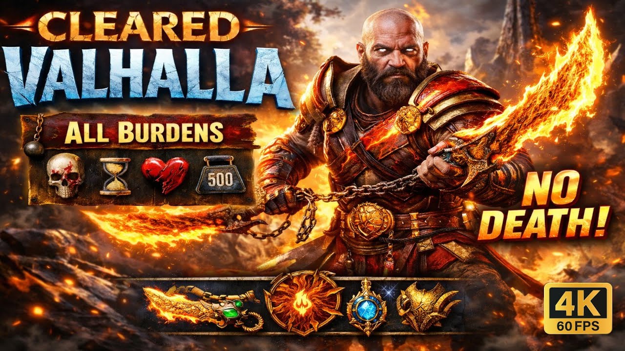 Blades of Chaos Mastery in Valhalla | No Death Run | God of War Ragnarök