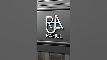 RAHUL NAME LOGO DESIGN PART 12 #shorts720p #logodesign #rahul