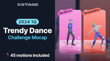Trendy Dance Challenge Mocap Pack [2025 1Q] | Unreal Engine5, Unity