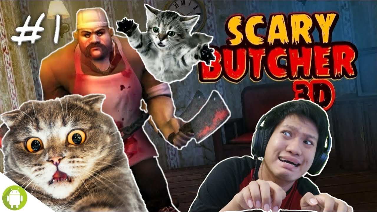 PRANK TEROR HANTU ISTRI GENTAYANGAN!! Scary Butcher 3D Part 1 [SUB INDO