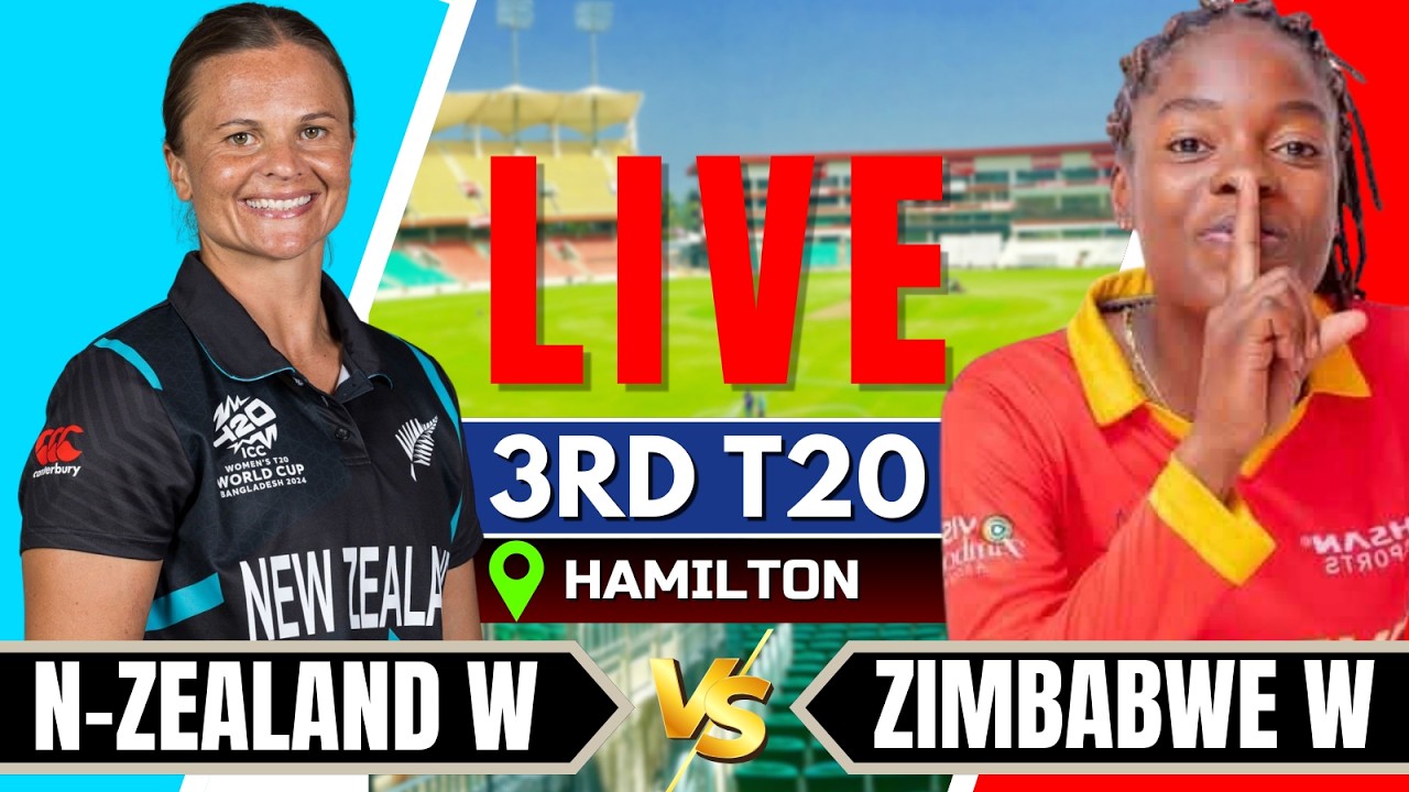 🔴Live: New Zealand Women vs Zimbabwe Women | 3rd T20 | Live Score & Commentary | Live cricket match