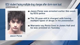 ECU student facing multiple drug charges after dorm room bust