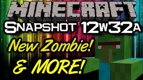 Minecraft Snapshot 12w32a - NEW! Zombie Testificate, Beacon Block, Mob Gear & MORE!