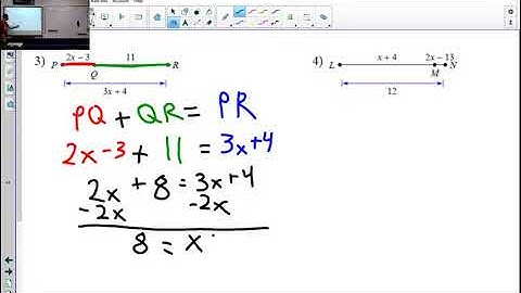 Segment Addition Postulate Part 1