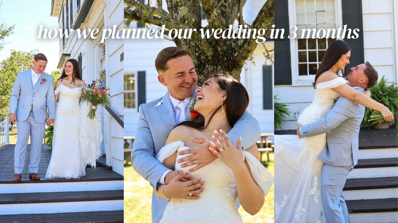 how we planned our WEDDING in 3 months!!! | quick engagement, under $15k