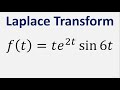 Laplace Transform of f(t) = te^(2t)sin(6t)
