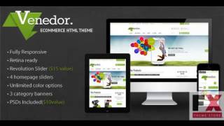Preview Venedor - Premium Bootstrap Ecommerce HTML5 Template
