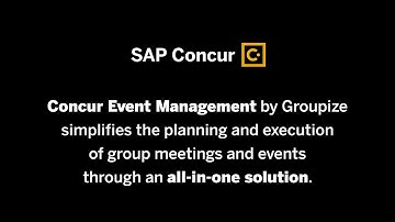 Get Better Visibility Into Meetings Spend with Concur Event Management by Groupize