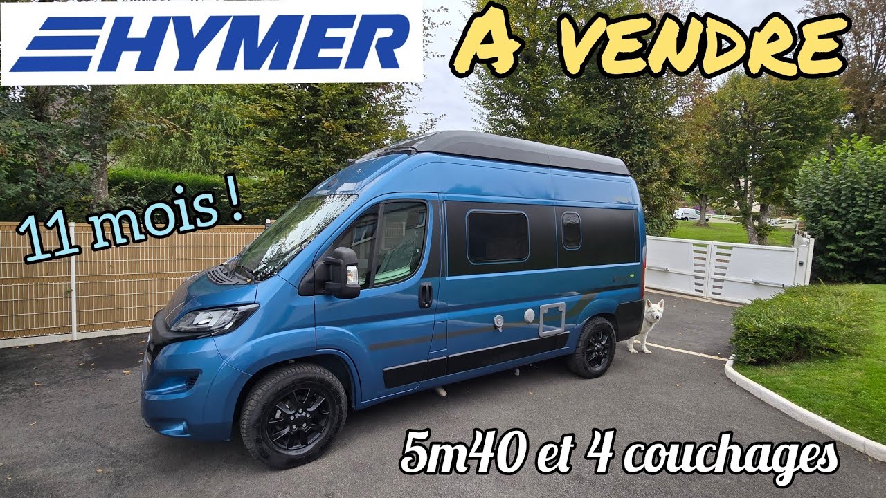A vendre : 4 places dans 5m40, un Hymer quasi neuf ultra ingénieux.