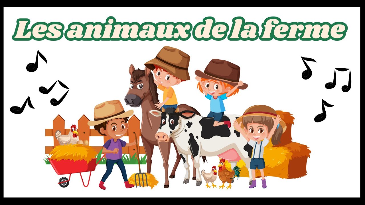Chanson pour enfants garderie/ maternelle ! les animaux de la ferme en ...