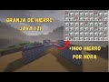GRANJA de HIERRO para MINECRAFT JAVA 1.21 +1400 ITEMS por hora