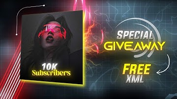 10K subscribers.... | FREE XML PRESET | Alight Motion | Thank you All 
