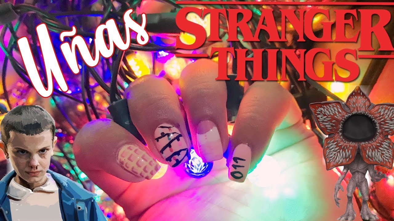 Uñas con diseño de STRANGER THINGS/FanyCC - thptnganamst.edu.vn