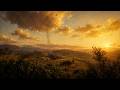 🏕️ Sunset Camp in the Wilderness | 1 Hour Relaxing RDR2 Ambience 🌄🔥