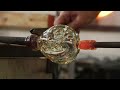 Glass artist Hugh Jenkins demonstrates his process