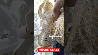 Hanuman ji Marble Idol with Golden work #jaishreeram #jaibajrangbali #hanumanchalisa #youtubeshorts
