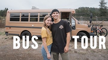 5 Window School Bus Conversion Tour