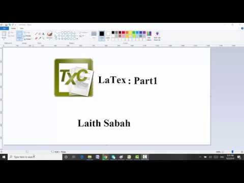 Part1: latex  كيفية كتابه الاطاريح والبحوث برنامج
