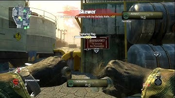 1 Tomahawk   1 Ballistic Knife Across Map First Blood!.