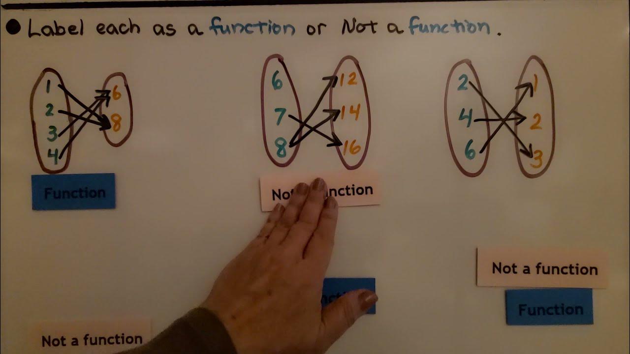 8th Grade Math 6.1b, Identifying Functions From a Mapping Diagram - YouTube