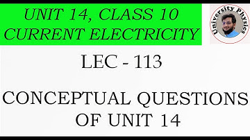 Conceptual questions of unit 14 class 10 physics kpk textbook board | University Physics