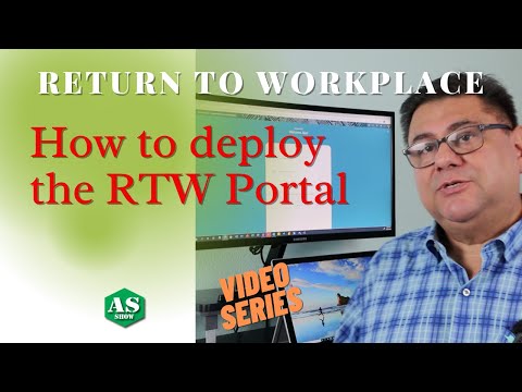 How to deploy Return to Workplace Portal.