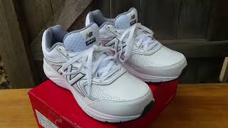 New Balance Mens 840 V2 Walking Shoe Size 12 Wide 2E White/Navy GIFTED