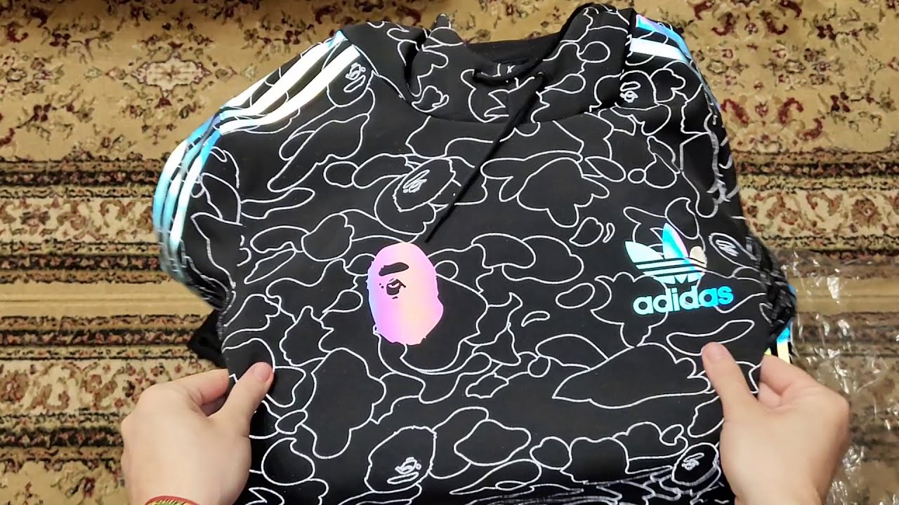Adidas x Bape hoodie // распаковка с brandshop фото