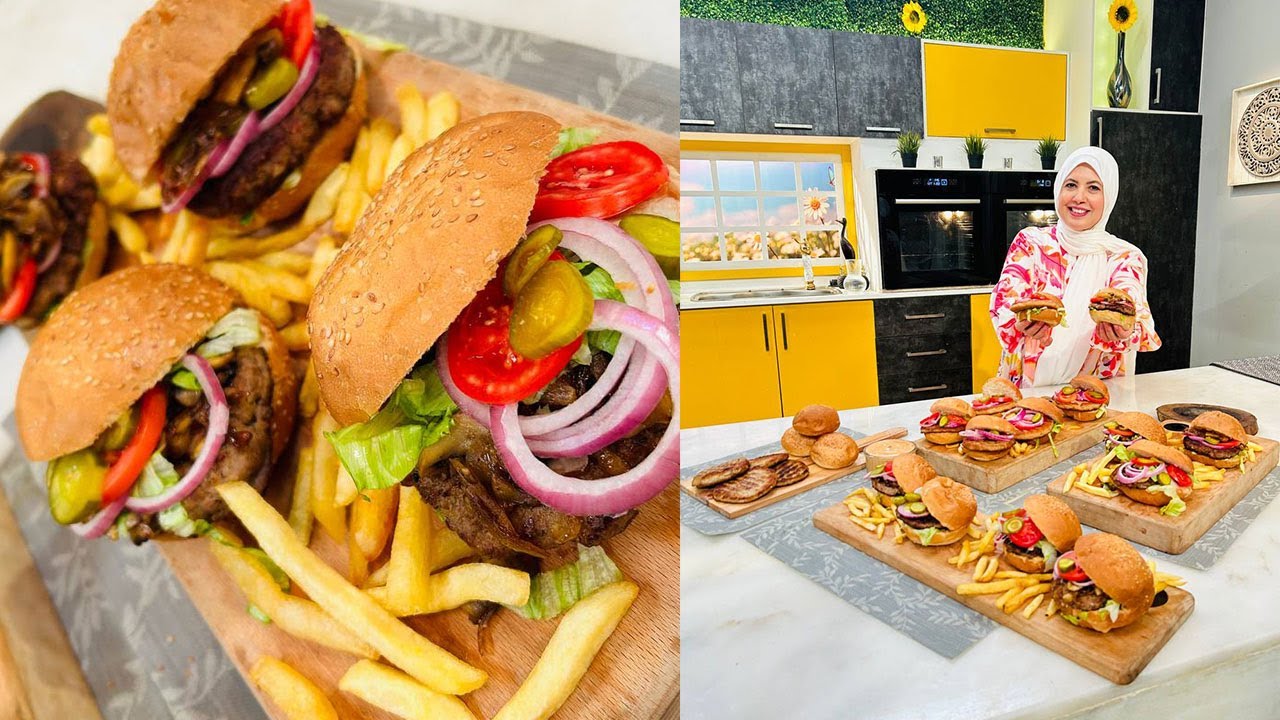 العزومة مع الشيف فاطمة أبو حاتي | برجر اللحمة - كوكتيل صوص - برجر الدجاج