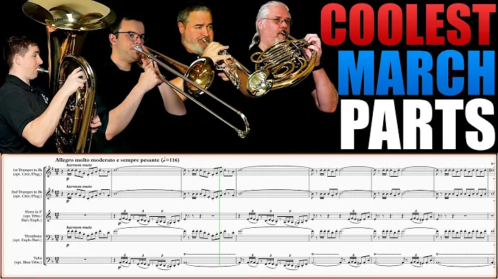 COOLEST MARCH PARTS EVER!! "March of the Toys" - Herbert. Brass Quintet Play Along!