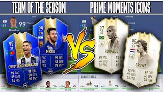 TEAM OF THE SEASON VS PRIME ICON MOMENTS - FIFA 19 EXPERIMENT