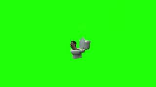 Skibidi Toilet Small Right Side Green Screen